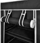 10 Pair 5 Tier Shoe Rack Tower Portable Closet Storage Organizer w/ Shelf Black
