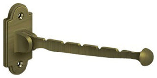 Deltana VH65 7" Solid Brass Valet Hook - Antique Brass
