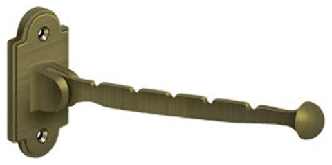 Deltana VH65 7" Solid Brass Valet Hook - Antique Brass