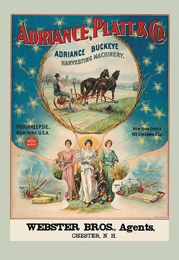 Adriance, Platt and Co., Poughkeepsie, Ny - Fine Art Giclee Print 24" x 36"