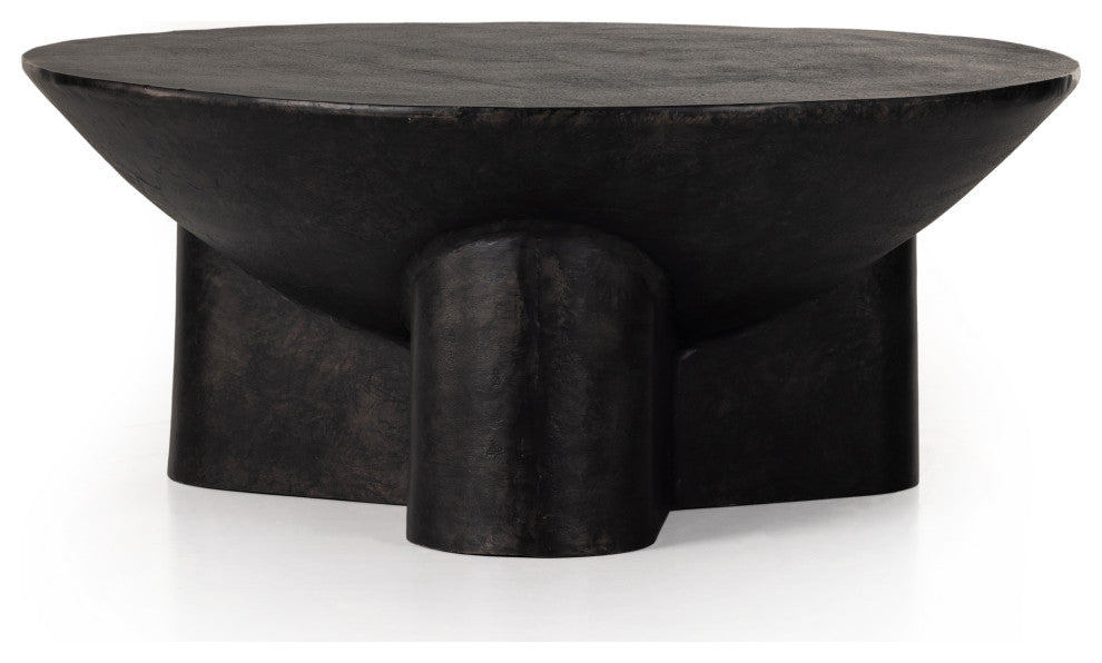 Sante 36" Coffee Table-Raw Black