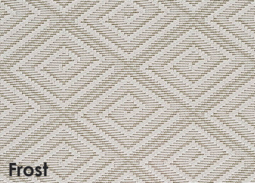Curacao Custom Cut Indoor Outdoor Area Rug, Frost, 4x13