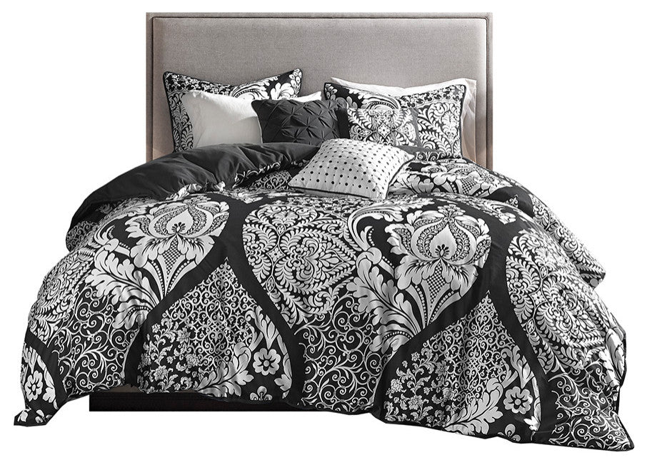 Madison Park Vienna 6 Piece Printed Duvet Cover Set
