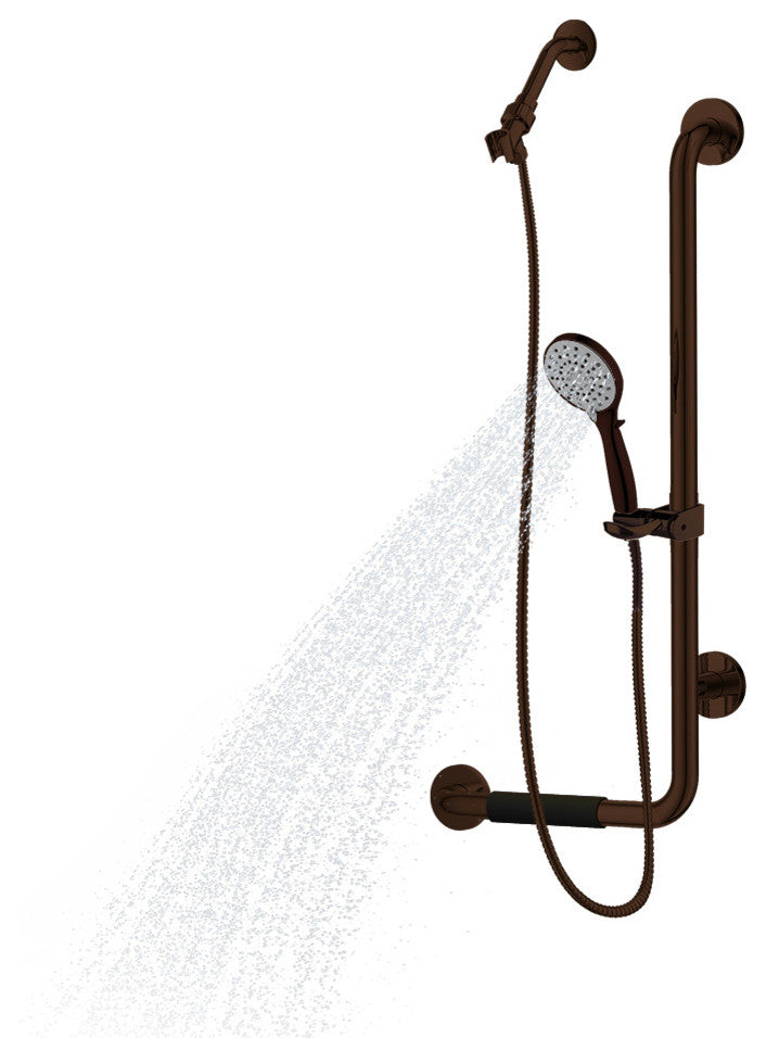 Pulse ShowerSpasSpas Ergo Slide Bar, Oil Rubbed Bronze, Right