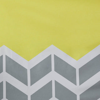 Intelligent Design Alex Yellow Chevron Print Window Panel Pair