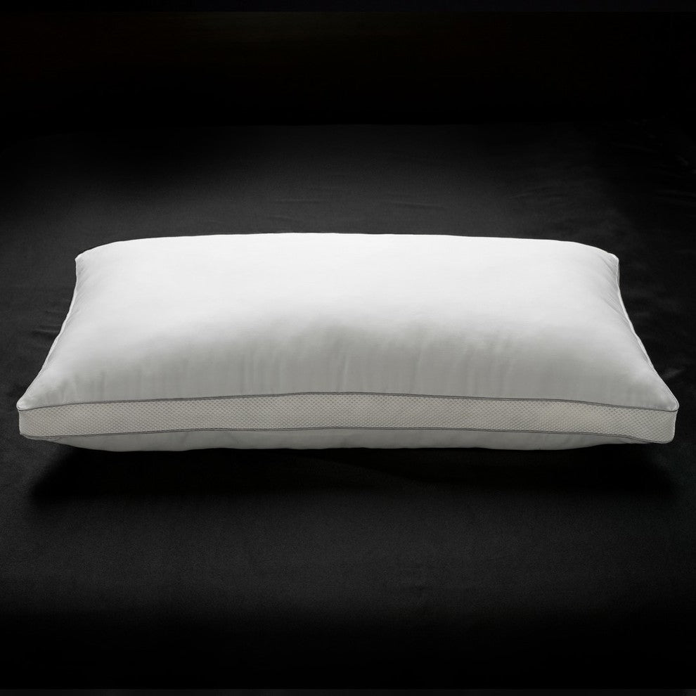 300TC Cotton Mesh Gusset Gel Fiber Memory Pillow, King
