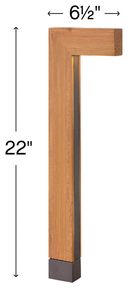 Hinkley Atlantis 22" Large LED Path Light, Cedar