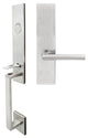 Stockholm Lever, Mortise Dummy Handleset, Right Hand, Satin Stainless Steel