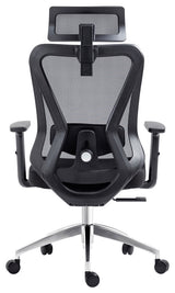 Techni Mobili Truly Ergonomic Mesh Office Chair with Headrest, Black