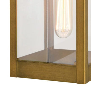Kinzie 5-in. W Outdoor Wall Light Vintage Brass