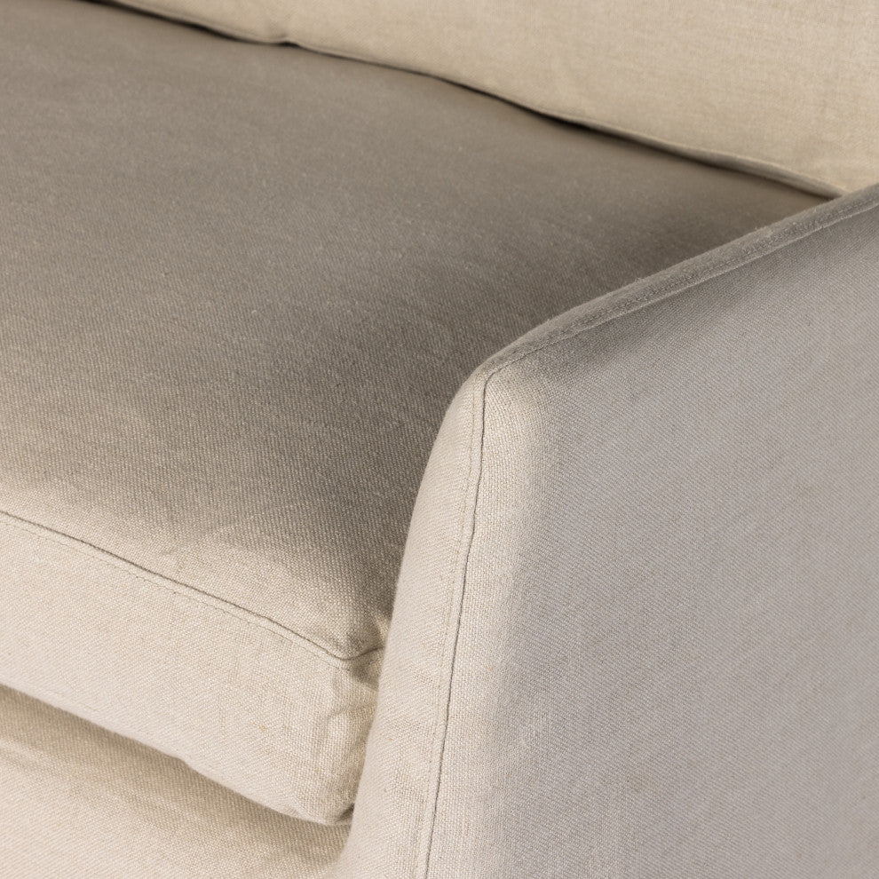 Monette Slipcover Sofa-94"-Natural