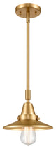 Innovations 447-1S-SG-M4 Railroad 1 Light 8" Mini Pendant, Satin Gold