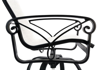 Palazzo Sling High Back Swivel Balcony Stool, Regular