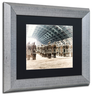 Philippe Hugonnard 'Terracotta VII' Art, Silver Frame, Black Matte, 14"x11"
