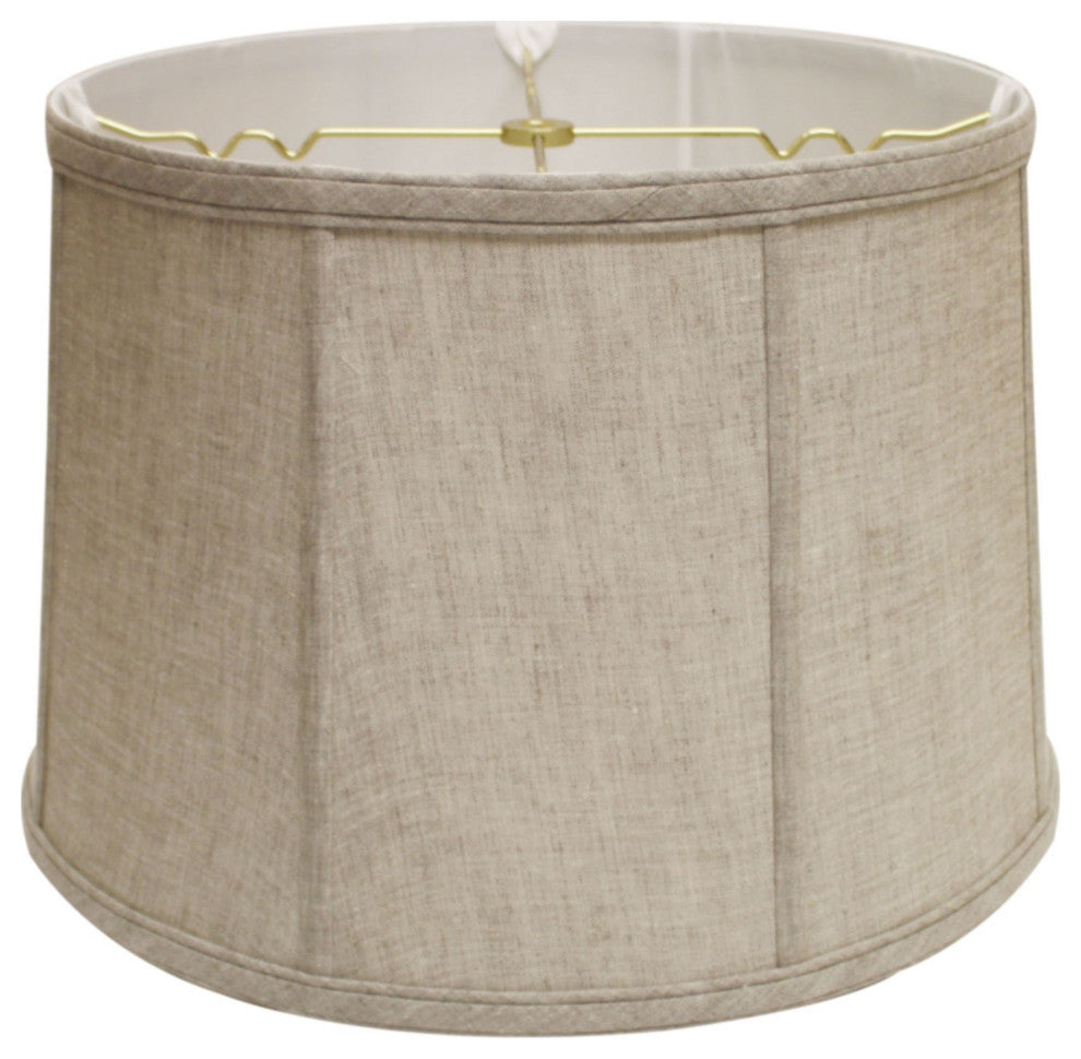 19" Cream Throwback Drum Linen Lampshade