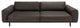 Safavieh Couture Elyssa Leather Sofa, Graphite
