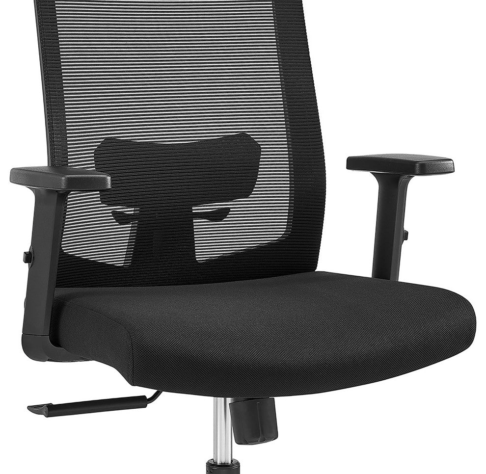 Dahl Office Chair, Black With Black Base