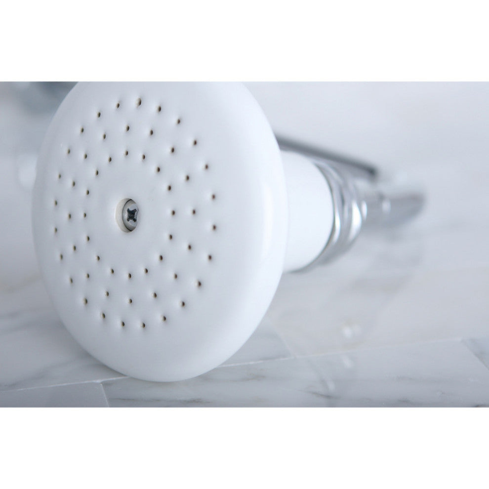 Kingston Brass Ceramic Shower Head, Polished Chrome