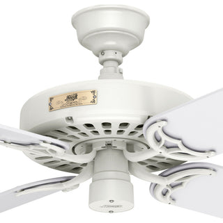 Hunter Fan Company 52" Outdoor Orig White Blades White Ceiling Fan
