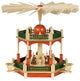 Richard Glaesser 2-Tier Pyramid With Nativity Scene- Stained Finish