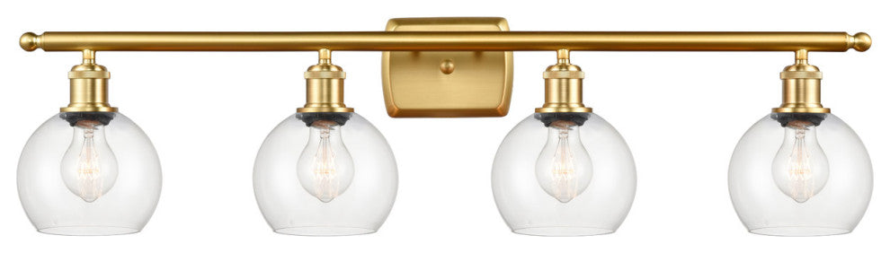 Innovations 516-4W-SG-G122-6 4 Light 36" Bath Vanity Light, Satin Gold