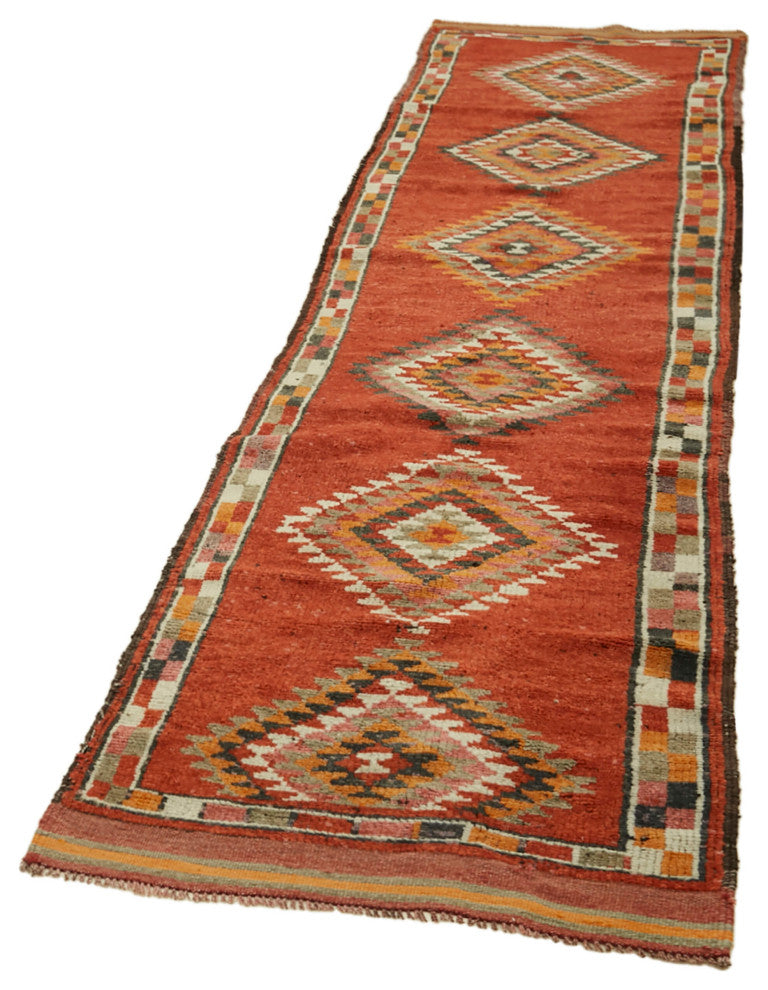 Rug N Carpet - Handmade Oriental 2' 10" x 11' 8" One-of-a-Kind Runner Rug