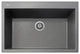 One Series 33" Drop-In Single-Bowl Granite Sink, Titanium, Drop-in