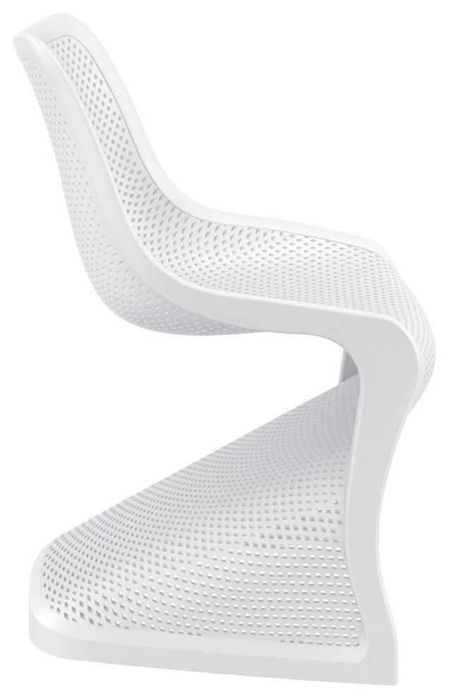 Compamia Bloom Outdoor Dining Chairs, Set of 2, White