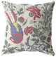 16 Pink Sage Peacock Suede Throw Pillow