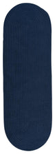 Colonial Mills Rug Reversible Flat-Braid, Oval Runner Navy Runner