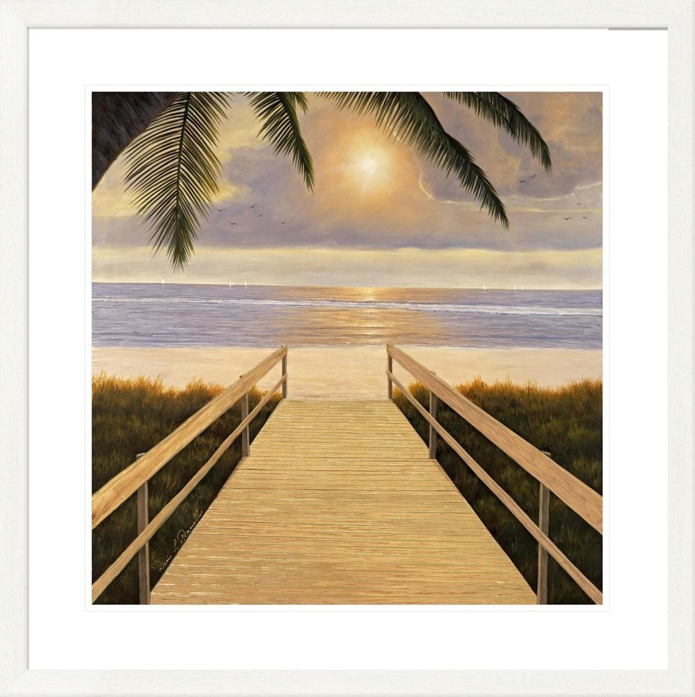 "Believe" Framed Digital Print by Diane Romanello, 33x33"