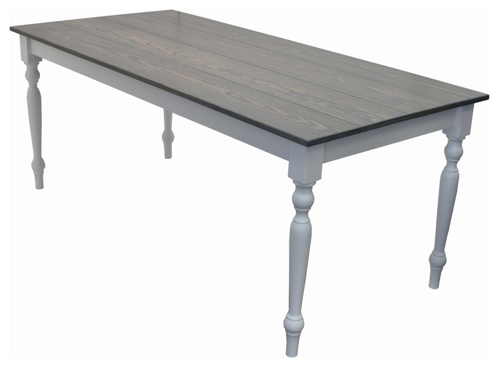 Lewis Farmhouse Table with Turned Legs, 48