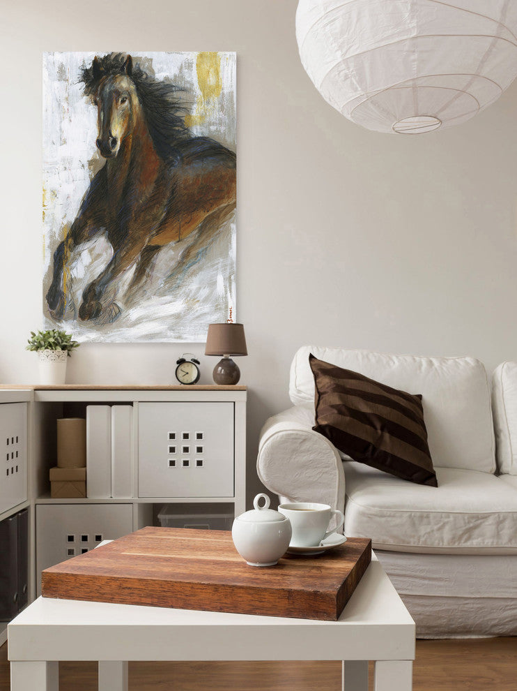 "Storm" Painting Print on Wrapped Canvas, 30x45