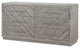 Modus Alexandra Solid Wood 6 Drawer Dresser, Rustic Latte
