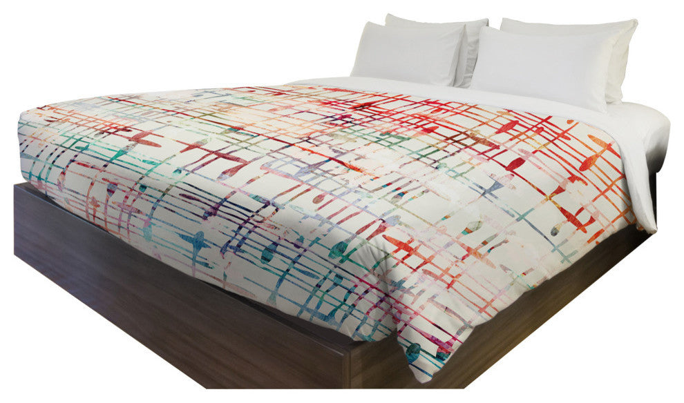 Victoria Pattern, Multi Lightweight King Duvet Cover
