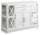 Ryland 47" Wood Storage Sideboard Buffet Cabinet Console Table, White