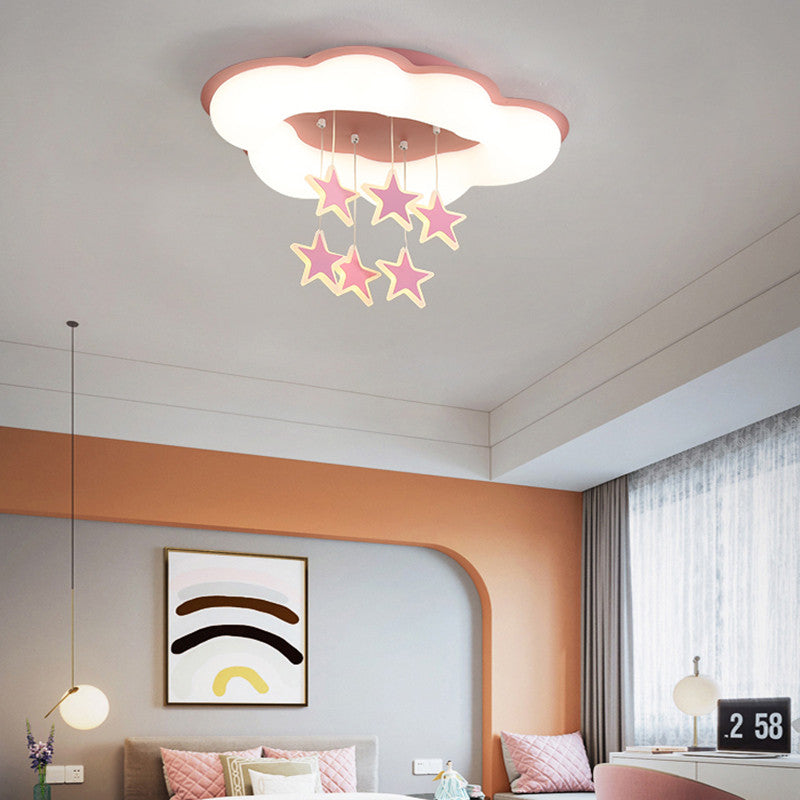 Saint-Nicolas | Creative LED Chandelier for kids room, Pink