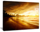 "Fascinating Caribbean Beach in Yellow" Seashore Wall Art, 20"x12"