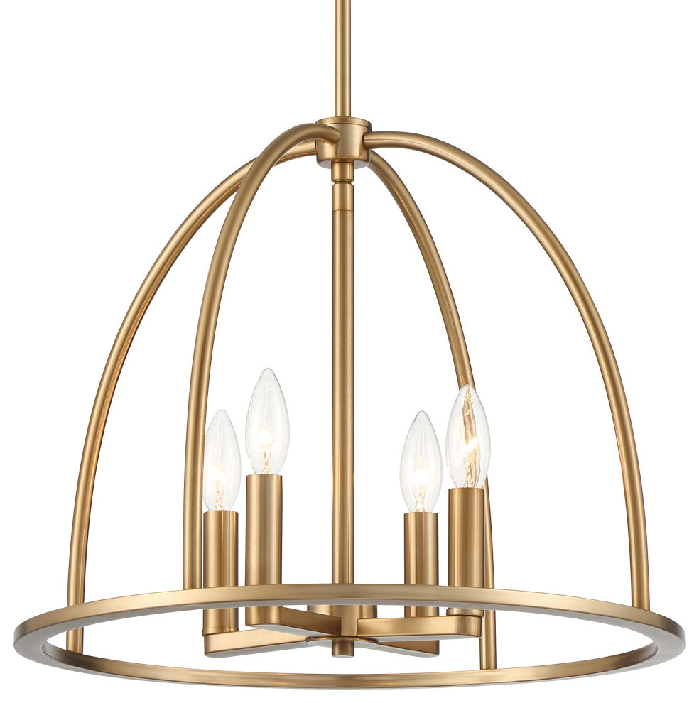 Abbott 4-Light Vibrant Gold Chandelier