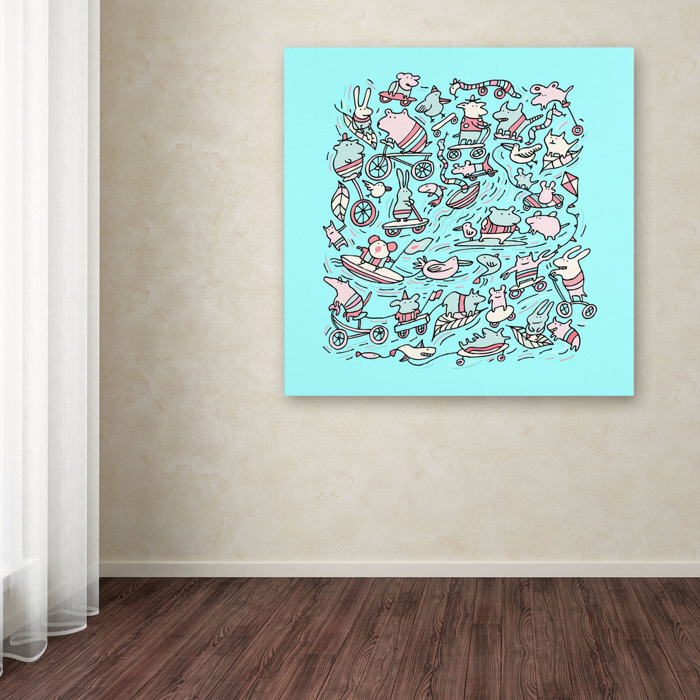 'Lovely Little Animals' Canvas Art by Carla Martell