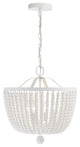 Crystorama Rylee 4 Light Chandelier 604-MT, Matte White