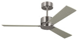 Rozzen 44" Ceiling Fan, Brushed Steel