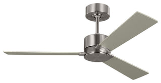 Rozzen 44" Ceiling Fan, Brushed Steel