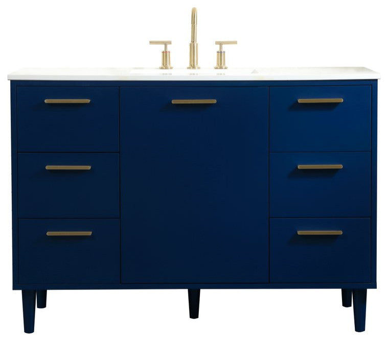 Bailey 48" Bathroom Vanity, Blue