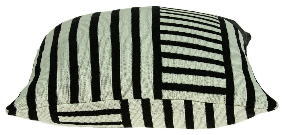 18" X 5" X 18" Transitional Multi Colored Pillow Cover With Poly Insert