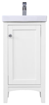 Elegant VF2318WH 18" Single Bathroom Vanity Set, White