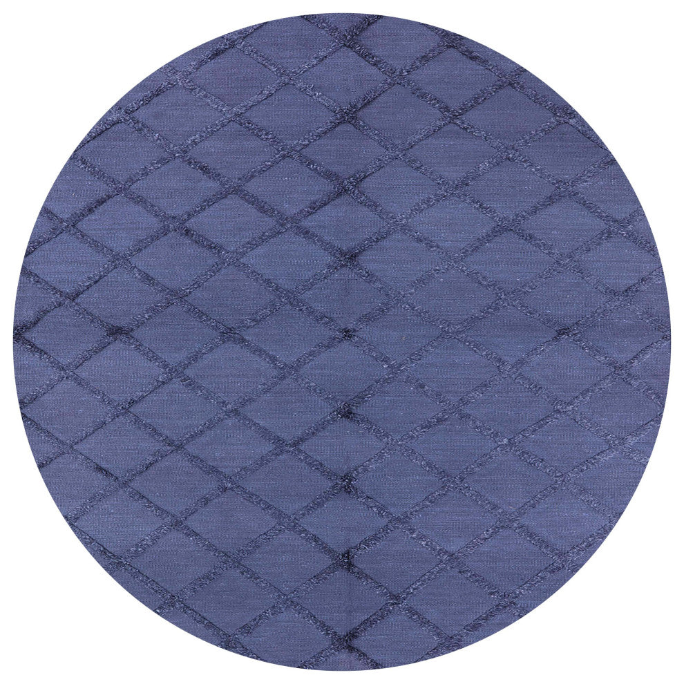 Ahgly Company Indoor Round Mid-Century Modern Area Rugs, 8' Round