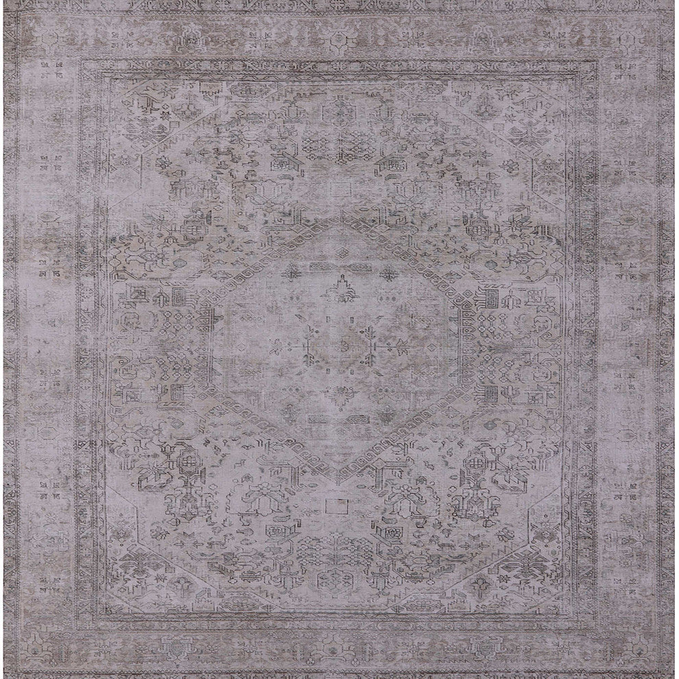 Ahgly Company Indoor Square Mid-Century Modern Area Rugs, 5' Square