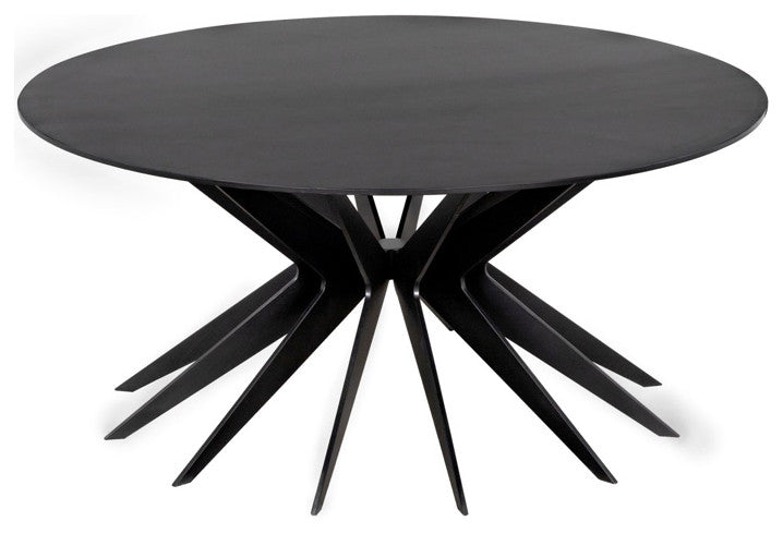 NOIR Furniture - Spider Coffee Table, Black Metal - GTAB1107MTBW