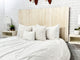 Handcrafted Headboard, Leaner Style, Antique White, Queen